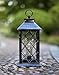 YaCool Decorative Garden Lantern - Vintage Style Hanging Lantern Outdoor Decorative Lantern - Battery-Operated 5 Hour Timer- 12' (009)
