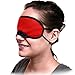 Unisex Double Strap Smooth Velvet Blindfold Eye Mask, Sultry Red