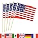 USA Stick Flag,50 Pack Hand Held Small US American Nations Flag With Wood Pole Mini International Countries World Flags Banner On Sticks,Party Decorations For Parades,4th Of July,School Sport Events