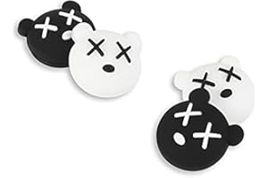 PERFECTSIGHT 4PCS Cute Thumb Grip Caps Compatible with Nintendo Switch/OLED/Lite Console, Kawaii Soft Skin Silicone 3D Analog