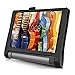 KuGi case for Lenovo Yoga Tab 3 8, Multi-Angle Stand Slim-Book PU Leather Cover Case with Hand Strap&Card Holder for Lenovo Yoga Tablet 3 8 inch Tablet. (Black)