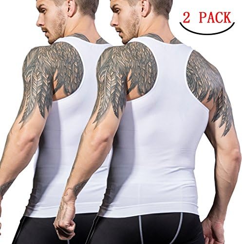 加圧インナー コンプレッションウェア シャツ タンクトップ 推奨 メンズ お腹引き締め 筋肉 Tシャツ L 姿勢矯正 補正下着 Xl スポーツウェア 2xl品質保証 M 18