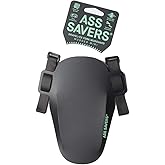 Ass Savers Mudder Mini - Black, Bicycle Mudguard for Face & Headset Protection, Easy & Secure Fit with Anti-Slip Straps, Fits
