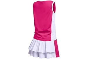 Zaclotre Girls Tennis Golf Dress Outfit Sleeveless Tank Top and Skorts Sets Sport Skirt with Shorts