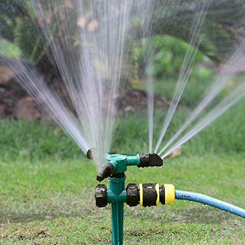 Awpeye 2 Pack Lawn Sprinklers for Garden, 360 Rotating Water Sprinkler