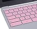 CaseBuy Keyboard Protector Cover Compatible ASUS ChromeBook C223NA C213SA C200 C200MA C201 C201PA C202SA 11.6-inch/ASUS ChromeBook 13 C300MA C300SA C301SA 13.3-inch ChromeBook Protective Skin, Pink