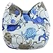 Blueberry Organic Newborn Simplex All in One Cloth Diapers, Made in USA (Blue Elephants)