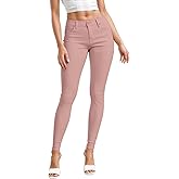 Hybrid & Company Womens Hyper Ultra Stretch Comfy Skinny Leg Work Casual Pants