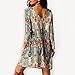EFINNY Women's Casual Tribal Boho Babydoll Long T-shirt Mini Dress ¡­