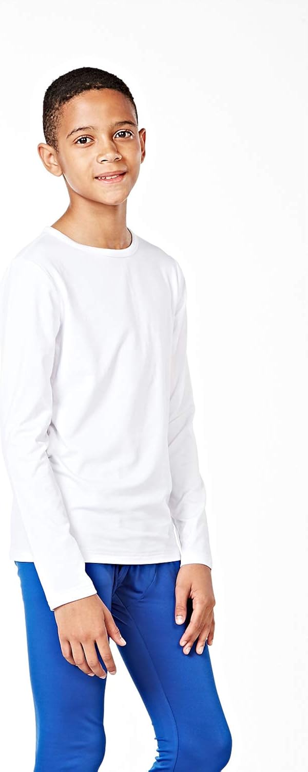 DEVOPS Boys 2-Pack Thermal Shirts Compression Long Sleeve Tops with Fleece Lined: Clothing