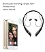 Bluetooth Earbuds,V4.0 Stereo Sports Bluetooth Headphones Noise Reduction Earbuds Wireless Neckband Headset with Microphone Magnetic Holders (Black)