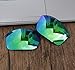 Polarized Replacement Lenses for Oakley Bottle Rocket Sunglasses - 5 Options Available (Emerald Green Mirror Coatings)