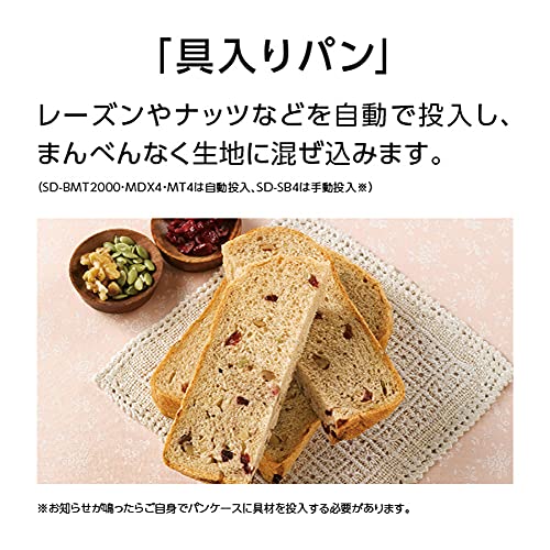 Panasonic SD-SB4-W [Home Bakery 1 loaf type white] AC100V Japanese Language ONLY Shipped from Japan 2021 Released