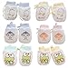 Adeimoo Cute Boys Girls Cotton No Scratch Gloves Drawstring Adjustable Mittens for Baby Infants