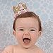 3rd Birthday Hat Princess Tiara Crown Baby Girl Headband with a Happy Birthday Banner