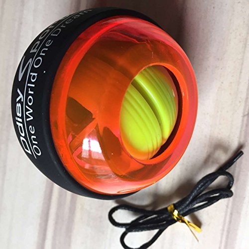 HapWayÂ® Gyro Ball Spinner Sports Fitness Powerball for Gyroscopic Wrist and Forearm Exerciser (Orenge)
