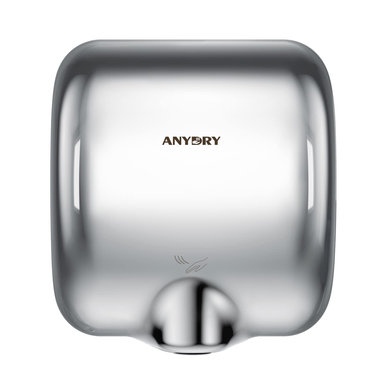 anydry 2800 Commercial Hand Dryer,Heavy Duty Stainless Steel Hand Dryers,Electric Hand Dryer For Toilet.(Polished)