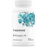 THORNE - B-Complex #6 (formerly Multi-B #6) - Active Forms of Essential B Vitamins with Extra B6 as Pyridoxine and Pyridoxal 