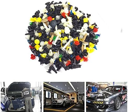 Vipe 500pcs Car Body Plastic Push Pin Rivet Fasteners Trim Moulding Clip Assortment