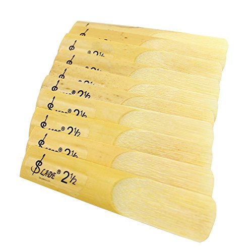 Mowind 10 Pieces 2.5 2 1/2 Reed Bamboo Eb Alto Sax Saxophone Reeds Set Accessory Part Saxophone Parts - Thumbnail 3