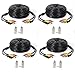 Masione 4 Pack 100ft Feet Video Audio Power BNC Security Camera extention Cable for CCTV Security Surveillance System with 2 RCA Male to BNC Female Connectors