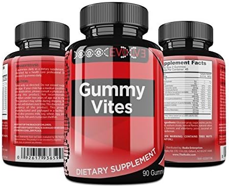 Gummy Bear Vites, Vitamins for Kids! - Children's Multivitamin & Mineral Formula with Biotin, Zinc, Turmeric, Elderberry & Grape Juice Concentrate, Coconut Oil, Carnauba Wax + Vitamin A C D E B6 B12