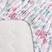 TILLYOU All-Season Micro Fleece Plush Fitted Mattress Sheet for Standard Crib or Toddler Bed, Luxury Soft Crib Sheet for Baby Boy Girl, Anti-Pilling Velvet and Thermal Warm, 28x52x8, Floral Garden