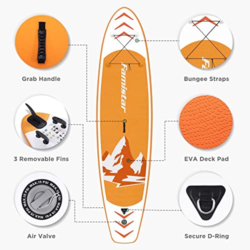 Famistar 12'x32''x6'' AllAround Inflatable Stand up Paddle Board