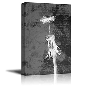 Dried Out Daisy on a Vintage Styled Background - Canvas Art Home Art - 12x18 inches