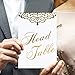 Aytai Gold Wedding Table Numbers 1-25 & Head Table Card, 4x6 Double Sided Gold Foil Calligraphy Design Table Numbers for Wedding Reception Wedding Table Decorations