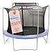 Upper Bounce Round Trampoline Safety Net – Round Trampolines Using Variant Straight Poles – Breathable, Weather Resistant Trampoline Net Replacement, Installs Outside Frame