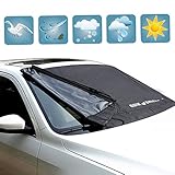 KDL Windshield Snow Covers Oxford Cloth Windshield Sun Snow Cover Fits Most Cars,CRVs And SUVs-M