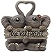 Loving Elephant Couple Figurine with Together Forever Sign and Heart Shape Trunks for Decorative Girls Bedroom Decor Statues Or Romantic Anniversary & Valentine's Day Gifts for Girlfriend and Women