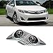 Mifeier FIT:12-15 Camry JDM Clear Lens Chrome Cover Driving Fog Lights+Bulbs+Switch+Wiring