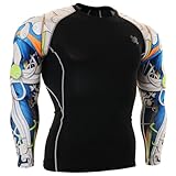 Fixgear Mens Womens Sport Under Compression Base Layer T Shirt Long Sleeve S~4XL
