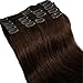 Clip in Synthetic Hair Extensions 19 Inch #Dun
