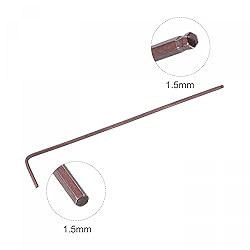 uxcell 1.5mm Ball End Hex Key Wrench, L Shaped Long