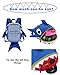 Toddler Kids Leash Backpack Cute Shark with Safety Harness Anti-lost Leash and Chest Strap for Preschool Child - Blue