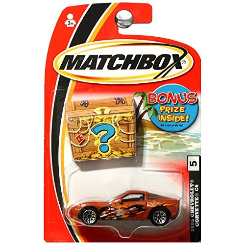 Matchbox Treasure 2005 Chevy Chevrolet Corvette C6 Copper Orange #5