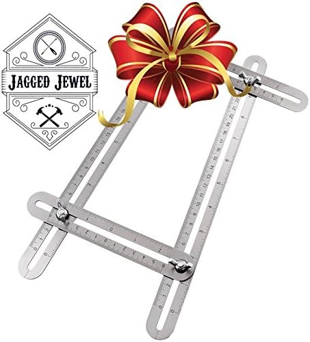 Jagged Jewel-Angle Measuring Tool-Multi Angle Measuring Ruler-Great Angle Ruler-Cut Time On Projects With this Angleizer Template Tool-Quality Multi Angle Ruler-The Ultimate Multi Angle Measuring Tool
