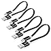Eversame USB2.0 – Micro USB to USB Cable, [4-Pack] 20CM/8 Inch Short PVC A Male to Micro B Charge and Sync Cord For Samsung Galaxy Note4/S4/S3/S2,HTC One X,LG G Pro Lite (Black)