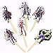 SUYEPER 24 PCS The Avengers and Superheroes Cupcake Topper Children Party Decoration Boy's Birthday Party Decoration Supplies