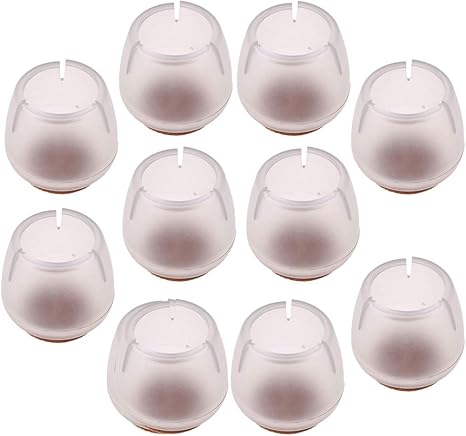 10pcs Silikon Stuhl Kappen Stuhlkappen Stuhlbeinkappen Bodenschützer