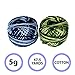10 Pack Crochet Cotton Yarn Thread byStripy Design in An Assortment of Colors - Threads for Patterns, Projects and Applique - 5 Grams - 47.5 Yards of Thread Material