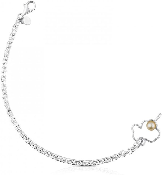 Tous Silver Silueta Bracelet with Pearl 713561500