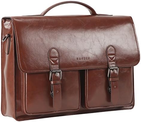 mens faux leather messenger bag