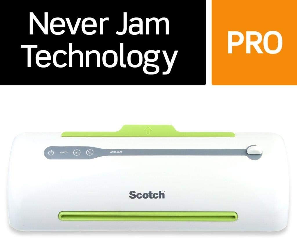 Scotch TL906 Thermal Laminator, Never Jam Technology Automatically Prevents Misfed Items, 2 Roller System, 9 inch : Laminating Machines : Office Products