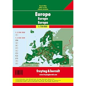 Europe Road Atlas: FBA048 (English, Spanish, French, Italian and German Edition)