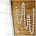 My Lifestyle 26Ft Set of 2 Circle Dots Paper Garland for Room Party Decorations Backdrop - (Silver,Glitter)