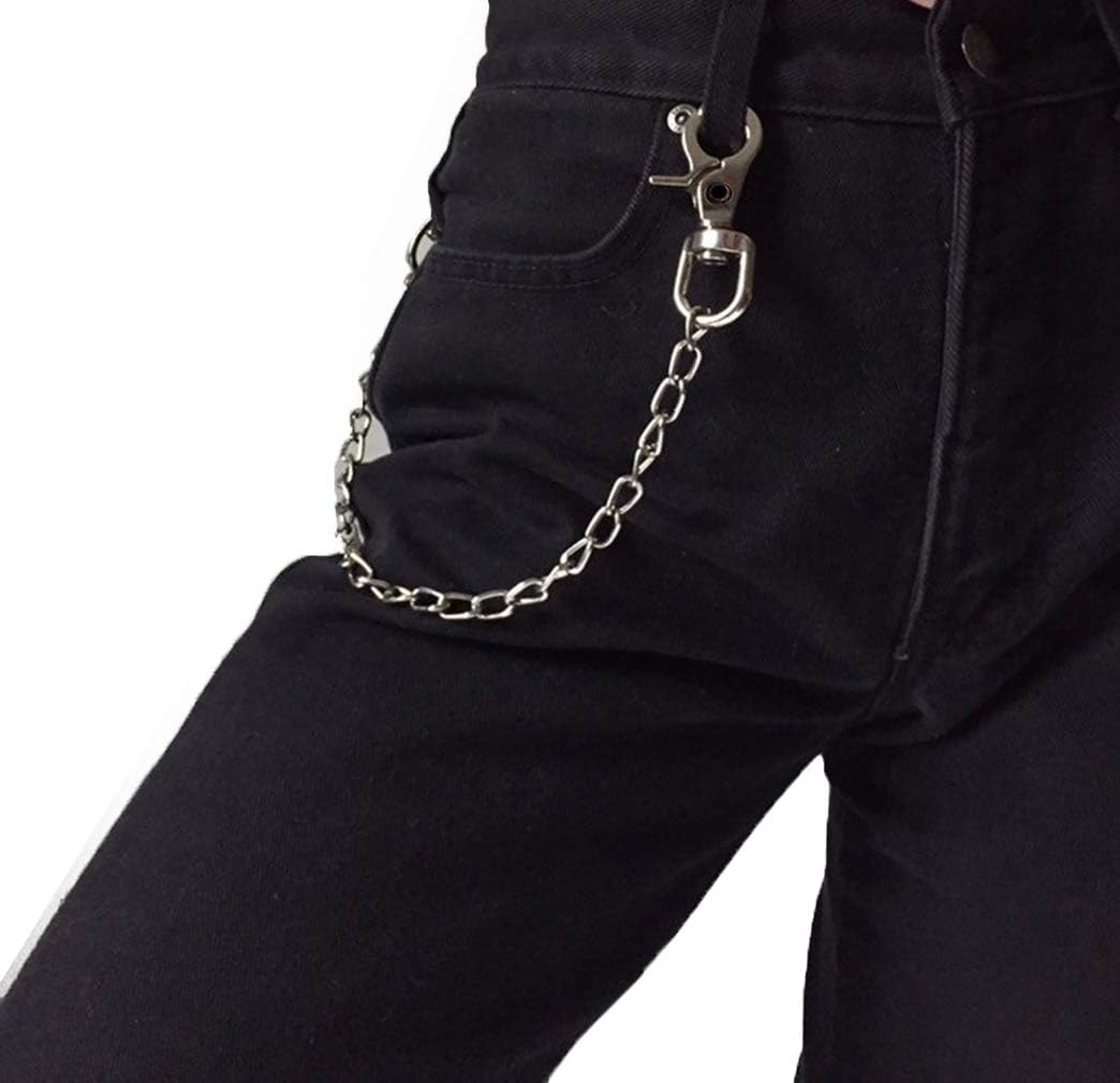 Unisex Hip Hop Punk Trousers Chain, Key Chain Wallet Chain Belts Jeans Pant Chain for Women Men (1 Layer)